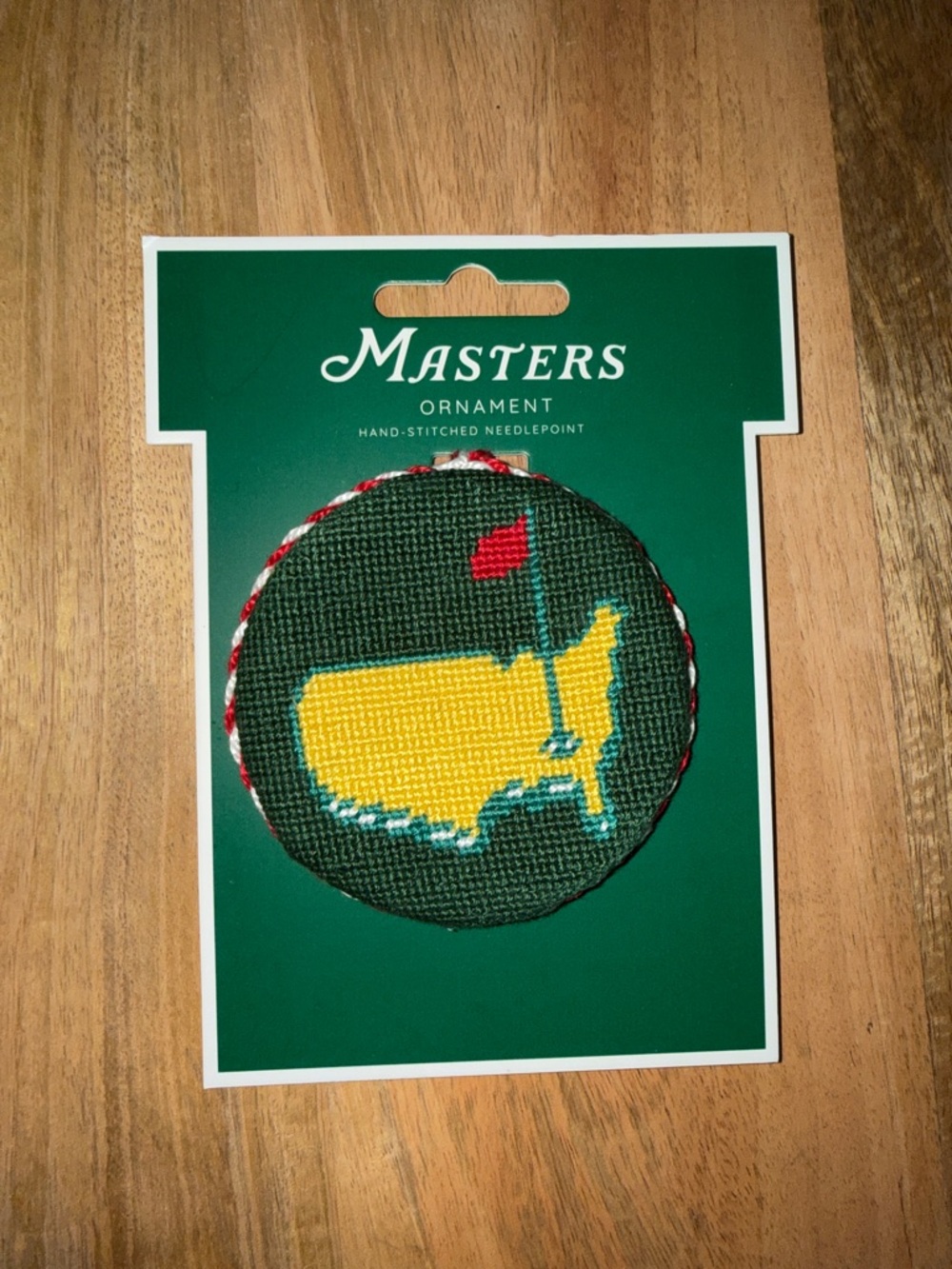 Masters 2026 Hand-Stitched Ornament with Masters logo